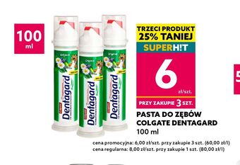 Dealz Pasta do zębów z pompką colgate dentagard oferta