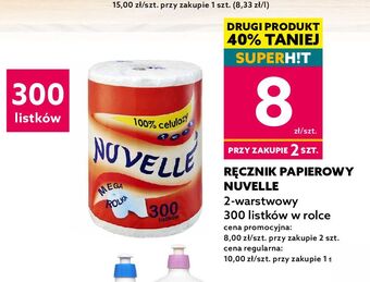 Dealz Ręcznik papierowy 300 listków nuvelle oferta