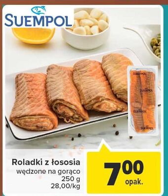 Carrefour Roladki wędzone z łososia suempol oferta