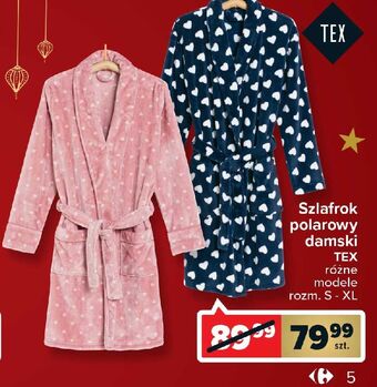 Carrefour Szlafrok damski tex oferta