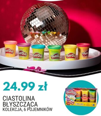 Play-doh ciastolina błyszcząca kolekcja, 6 pojemników