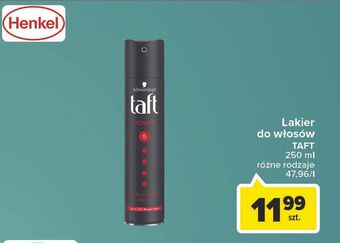 Carrefour Lakier do włosów taft power oferta