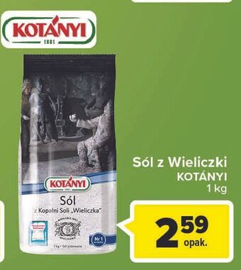 Carrefour Sól z wieliczki kotanyi oferta
