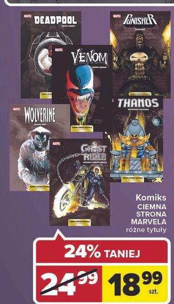 Carrefour Komiks ciemna strona marvela wolverine - długa noc marvel oferta