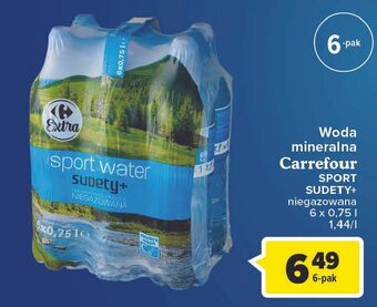 Carrefour Woda naturalna niegazowana carrefour sudety+ oferta