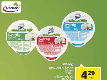 Carrefour Twaróg półtłusty mazurski smak oferta