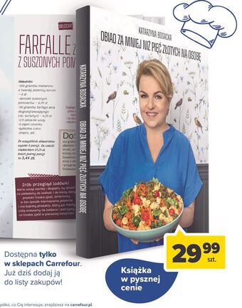 Carrefour Katarzyna bosacka - "obiad za mniej niż pięć złotych na osobę" oferta