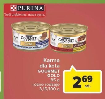 Carrefour Karma dla kota mus z wołowiną purina gourmet gold oferta