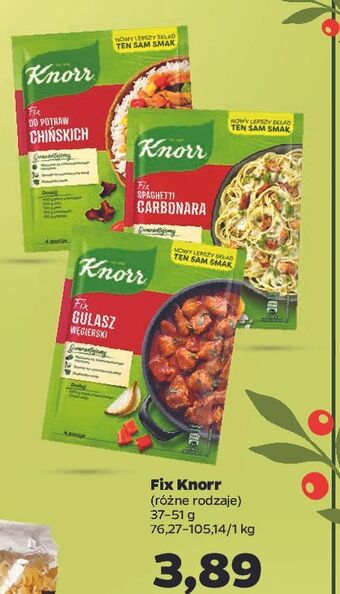Netto Spaghetti carbonara knorr fix oferta