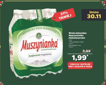 Netto Woda lekko gazowana muszynianka oferta