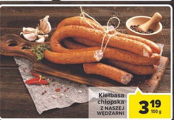 Carrefour Kiełbasa chłopska nasza wędzarnia carrefour oferta