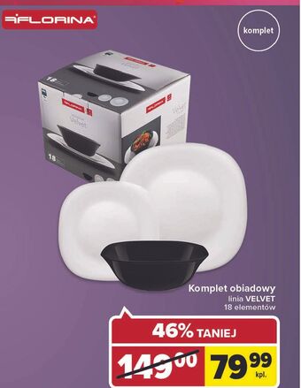 Carrefour Komplet obiadowy velvet florina (florentyna) oferta