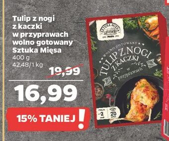 Netto Tulip z nogi kaczki w przyprawach wolno gotowany sztuka mięsa netto oferta