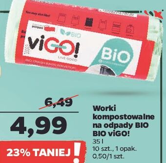 Worki na śmieci bio z uszami 35 l vigo!