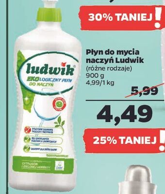 Netto Płyn do mycia naczyń ekologiczny ludwik oferta