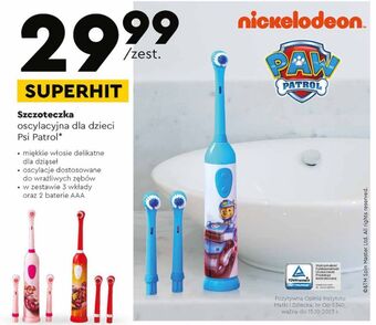 Biedronka Szczoteczka oscylacyjna psi patrol oferta