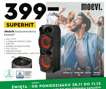 Biedronka Głośnik karaoke moevi oferta