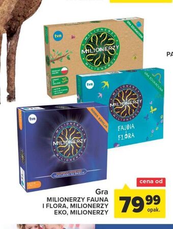 Carrefour Gra milionerzy fauna i flora tm toys oferta
