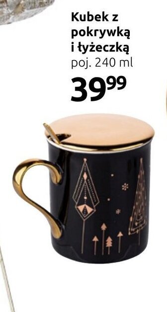 Kubek z pokrywką i łyżeczką poj. 240 ml