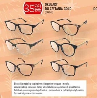 Stokrotka American Way Okulary do czytania gold oferta