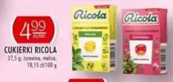 Stokrotka Ricola Cukierki 27,5g żurawina, melisa oferta