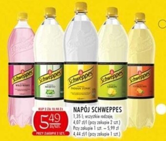 Stokrotka Schweppes Napój 1,35l wszystkie rodzaje oferta