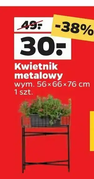 Netto Kwietnik metalowy 55 x 66 x 76 cm 1 SZT oferta