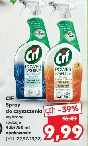 Kaufland Spray do czyszczenia 100% natural lemon 1 SZT 750 ML oferta