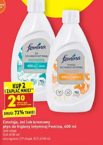 Biedronka Żel łagodzący do higieny intymnej 1 SZT 400 ML oferta