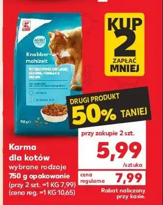 Kaufland Karma dla kota adult 3 rodzaje ryb 1 SZT 750 G oferta