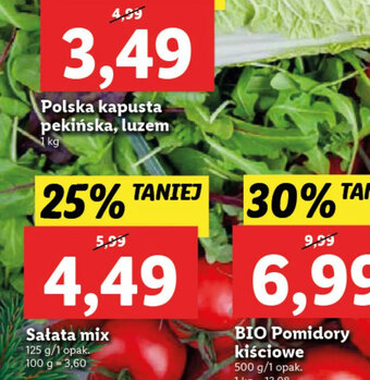 Lidl Sałata mix 125g oferta