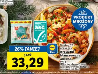 Lidl Krewetki blanszowane obrane 500g oferta