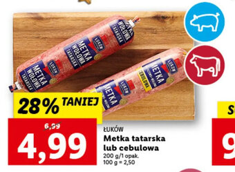 Lidl Łuków Metka tatarska lub cebulowa 200g oferta