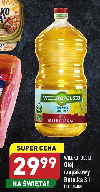 ALDI Wielkopolskie olej rzepakowy butelka 3l oferta