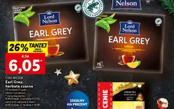 Lidl Lord Nelson Earl Grey, herbata czarna oferta