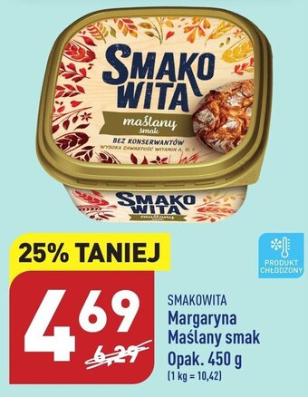 ALDI Smakowita Margaryna Maślany smak 450g oferta