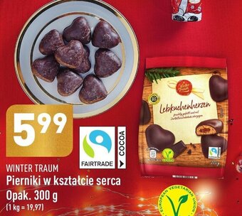 ALDI Winter Traum pierniki w kształcie serca 300g oferta