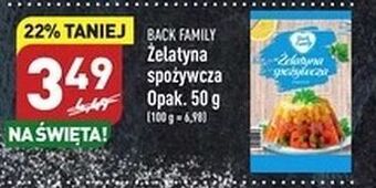 ALDI Żelatyna spożywcza back family oferta
