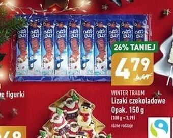 ALDI Lizaki z czekolady mlecznej wintertraum oferta