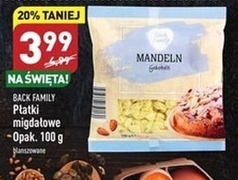 ALDI Płatki migdałowe back family oferta