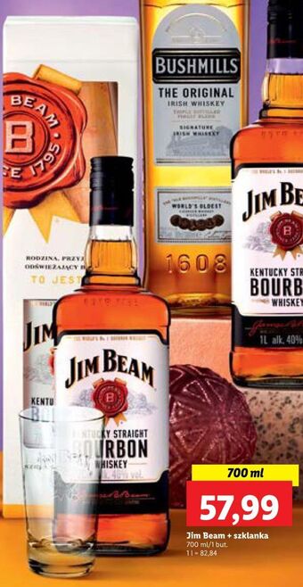 Lidl Bourbon + szklanka jim beam oferta