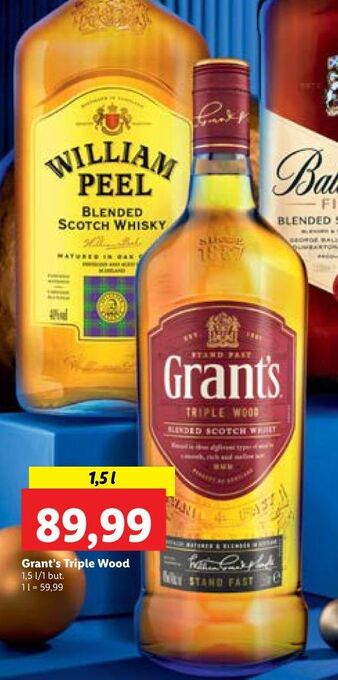 Lidl Whisky grant's triple wood oferta