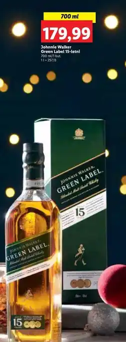 Lidl Whisky + kartonik johnnie walker green label oferta