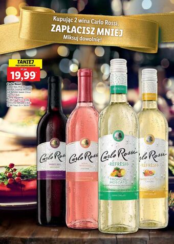 Lidl Wino carlo rossi sweet red oferta