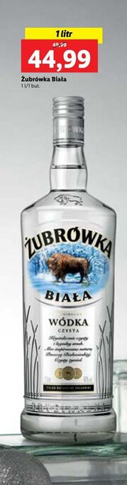 Lidl Wódka żubrówka biała oferta