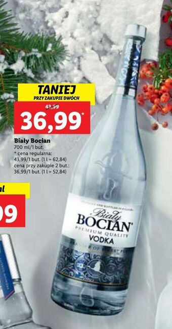 Lidl Wódka biały bocian vodka oferta
