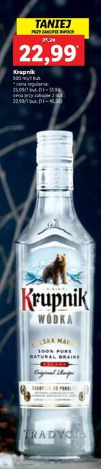 Lidl Wódka krupnik vodka oferta