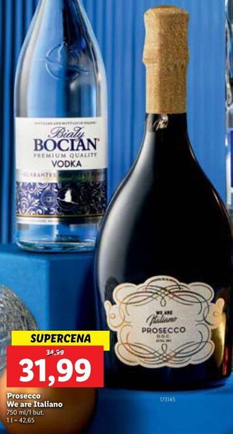 Lidl Wino we are italiano prosecco extra dry oferta