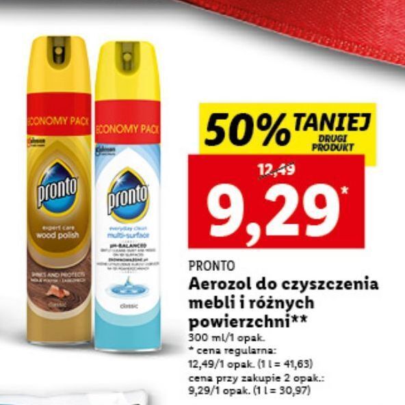 Promocja Spray do mebli classic pronto wood polish w Lidl
