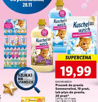 Lidl Płyn do prania colorwaschmittel kuschelweich oferta